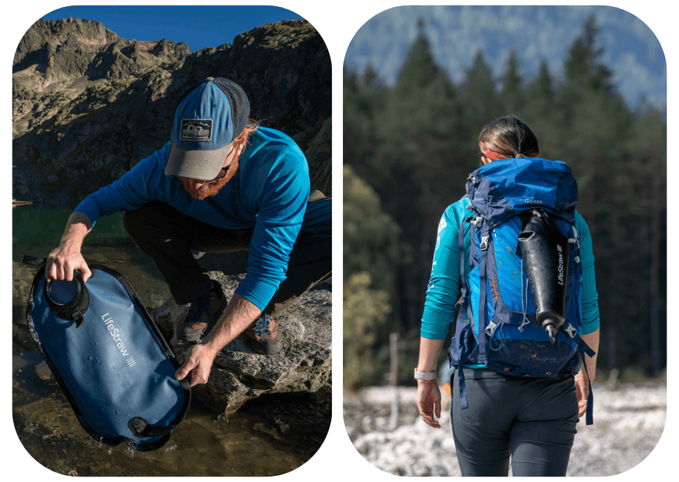 LifeStraw Gravity w użyciu na szlaku