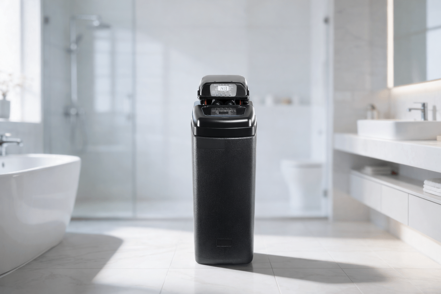 Smukły zmiękczacz wody Ecosoft Core 250 - idealny do łazienki