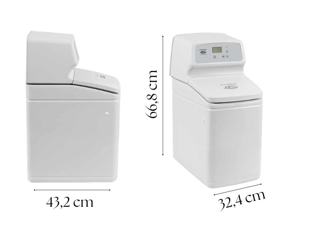 Wymiary małego zmiękczacza EcoWater Comfort 200