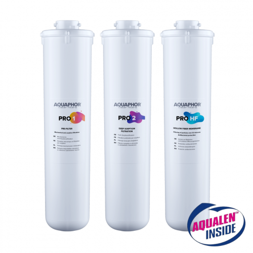 Komplet 3 wkładów do filtra wody pod zlew Aquaphor ECO Pro