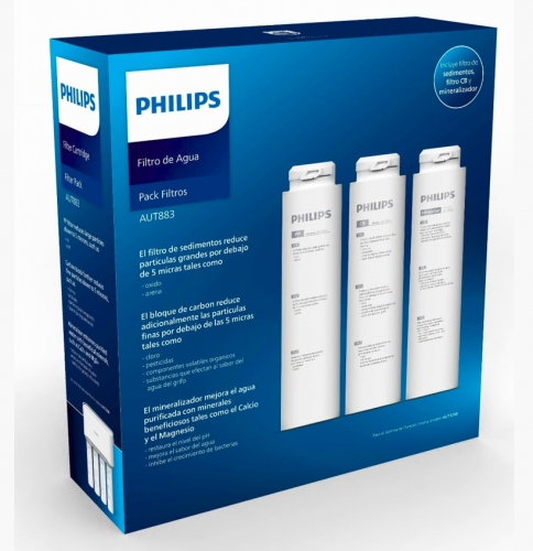 Komplet 3 wkładów do filtra wody Philips AUT3268 - 2