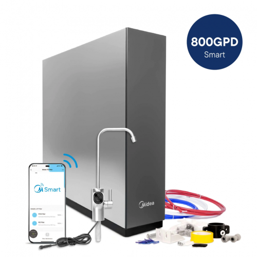 Filtr odwróconej osmozy Midea 800GPD Smart z WiFi i elektronicznym kranem