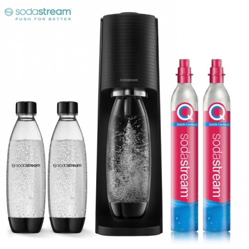 Saturator wody gazowanej Sodastream Terra, 2 naboje CO2, 2 butelki Fuse
