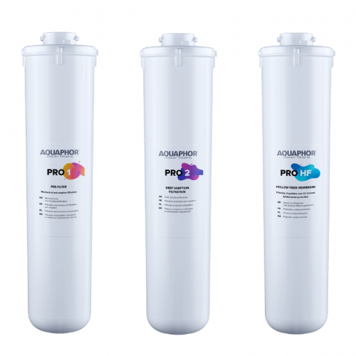Komplet 3 wkładów do filtra wody pod zlew Aquaphor ECO Pro