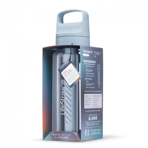 LifeStraw Go 2.0 Butelka z Filtrem Tritanowa [ Icelandic Blue ] 1L Błękitna - 2