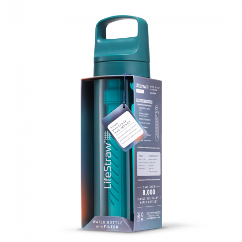 LifeStraw Go 2.0 Butelka turystyczna z filtrem [ Laguna Teal ] 650 ml Turkusowa - 3