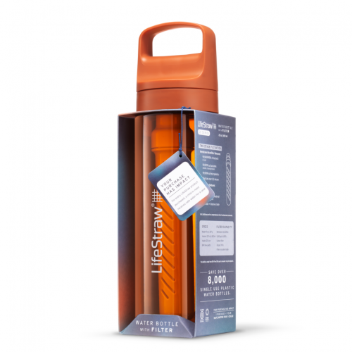 LifeStraw Go 2.0 Butelka z filtrem [ Kyoto Orange ] 650ml Pomarańczowa - 2