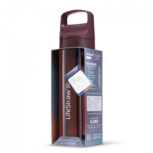 LifeStraw Go 2.0 Butelka filtrująca [ Merlot Me Away ] 650ml Czerwona - 2