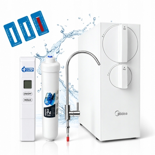 System odwróconej osmozy Midea 400GPD bez zbiornika z miernikiem TDS