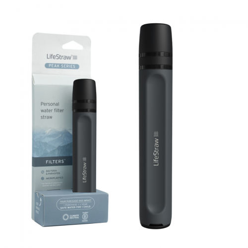 LifeStraw Peak Personal [Dark Grey - Ciemnoszary] - Osobisty słomkowy filtr do wody z membraną