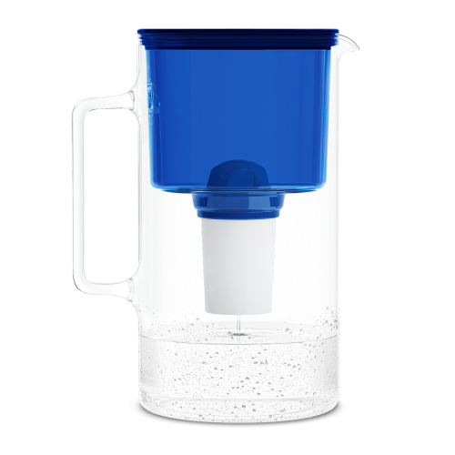 Dzbanek filtrujący szklany WESSPER D2 BOROSILICATE 3L NAVY BLUE z filtrem Aquaclassic - 2
