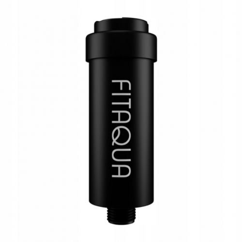 Czarny filtr prysznicowy FITaqua ze złożem KDF - 2