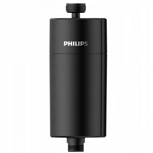 Filtr prysznicowy Philips AWP1775BK czarny. Filtr pod prysznic neutralizujący chlor i osady - 2