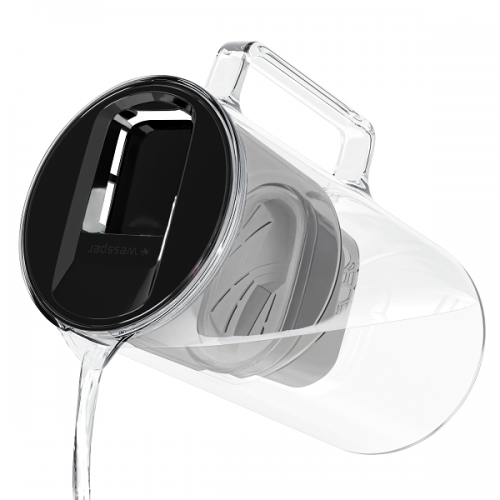 Szklany dzbanek filtrujący WESSPER D2 BOROSILICATE 3L CZARNY z filtrem Aquamax - 5