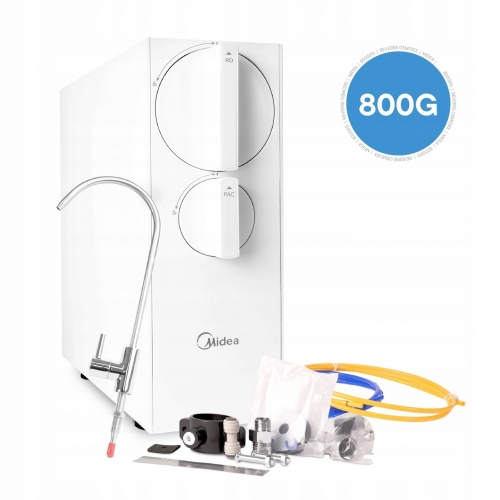 System odwróconej osmozy Midea 800GPD z pompą, bez zbiornika