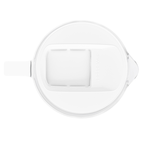Dzbanek filtrujący szklany WESSPER D2 BOROSILICATE 3L BIAŁY z filtrem Aquaclassic - 4