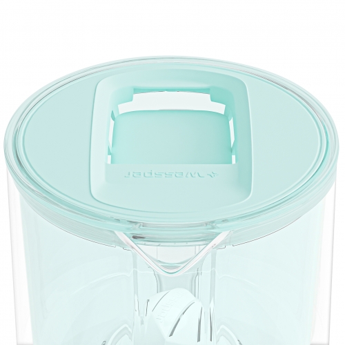 Dzbanek filtrujący szklany WESSPER D2 BOROSILICATE 3L MIĘTOWY z filtrem Aquaclassic - 6