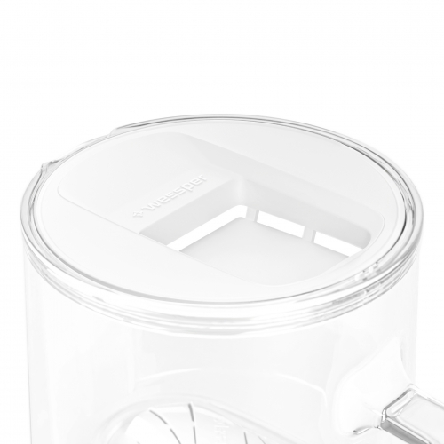 Szklany dzbanek filtrujący WESSPER D2 BOROSILICATE 3L BIAŁY z filtrem Aquamax - 3