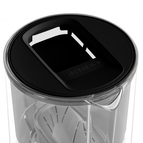 Szklany dzbanek filtrujący WESSPER D2 BOROSILICATE 3L CZARNY z filtrem Aquamax - 2