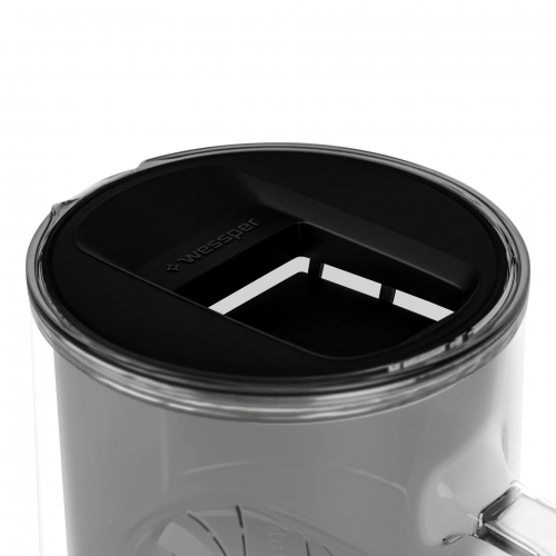 Szklany dzbanek filtrujący WESSPER D2 BOROSILICATE 3L CZARNY z filtrem Aquamax - 3