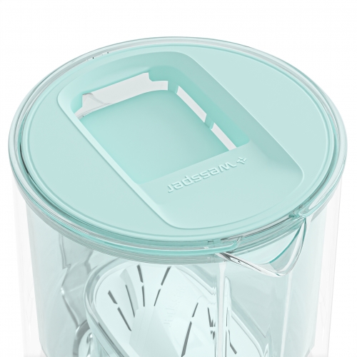 Szklany dzbanek filtrujący WESSPER D2 BOROSILICATE 3L MIĘTOWY z filtrem Aquamax - 3