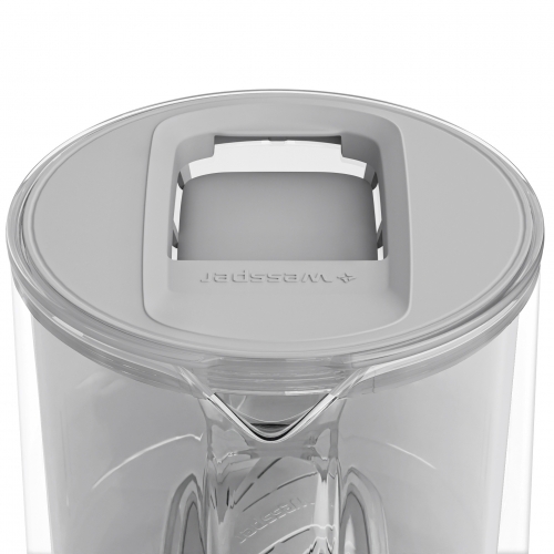 Szklany dzbanek filtrujący WESSPER D2 BOROSILICATE 3L SZARY z filtrem Aquamax - 4