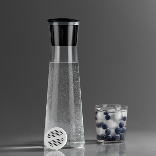 Szklana karafka filtrująca Wessper K1 BOROSILICATE Actitex - Czarna