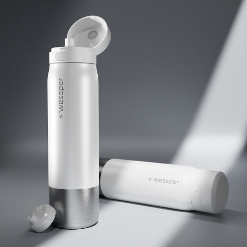 Stalowa butelka z filtrem Wessper B2 STAINLESS STEEL Actitex 1L - BIAŁA - 3