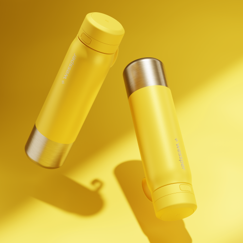 Stalowa butelka z filtrem Wessper B2 STAINLESS STEEL Actitex 1L - ŻÓŁTA - 5