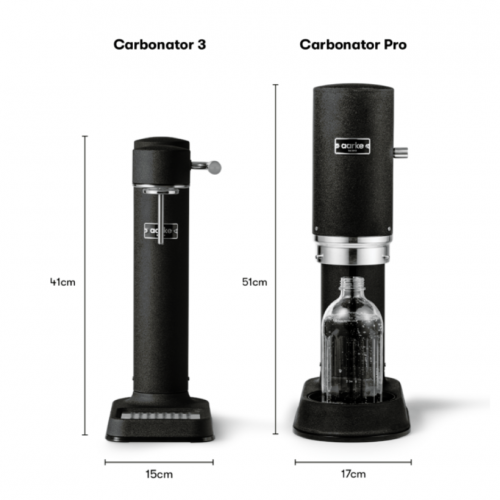 Saturator wody gazowanej Aarke Carbonator PRO Czarny + butelka - 6