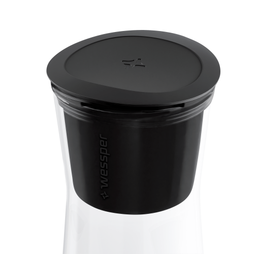 Szklana karafka filtrująca Wessper K1 BOROSILICATE Actitex - Czarna - 4